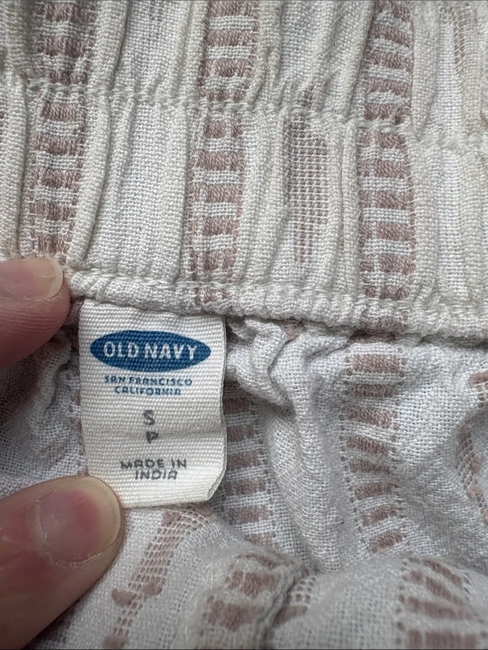 Old Navy Women’s Cream Striped Tie-Waist Skirt